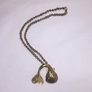 Vintage Gold Ashanti Koi Fish Pendant Necklace